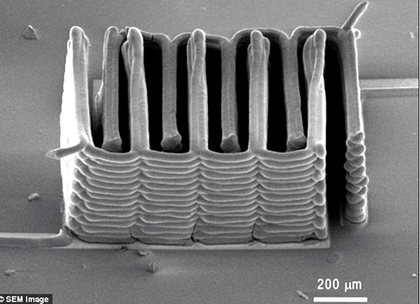 Scientists use 3D printer to create microbatteries.  