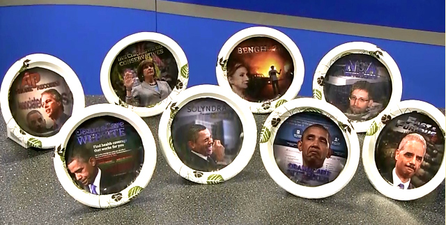 Be the first on your block to own the Obama Scandle Paper Plate series! 