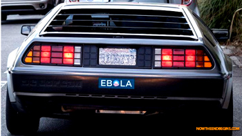 "President Joe Biden held up traffic around Los Angeles for a second day on Tuesday, but it was President Obama himself on the minds of many Southern California drivers as bumper stickers began appearing on area cars featuring the word Ebola with the Obama logo replacing the letter 'o.'” - NowTheEndBegins  