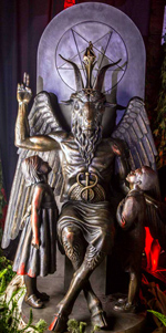 While the Ten Commandments were being removed in the dark of night in Oklamhoma, a satanic statue honoring satan was being praised and unvailed in the daytime in Chicago with 700 people looking on." - TIME 