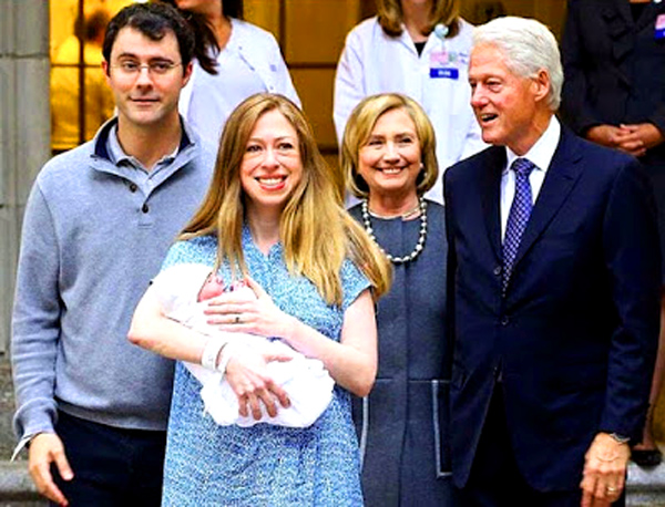 "Marc and I are overwhelmed with gratitude and love as we celebrate the birth of our son, 'Aidan Clinton Mezvinsky,' the former first daughter tweeted on Saturday." - Get It Right Nigerians 
