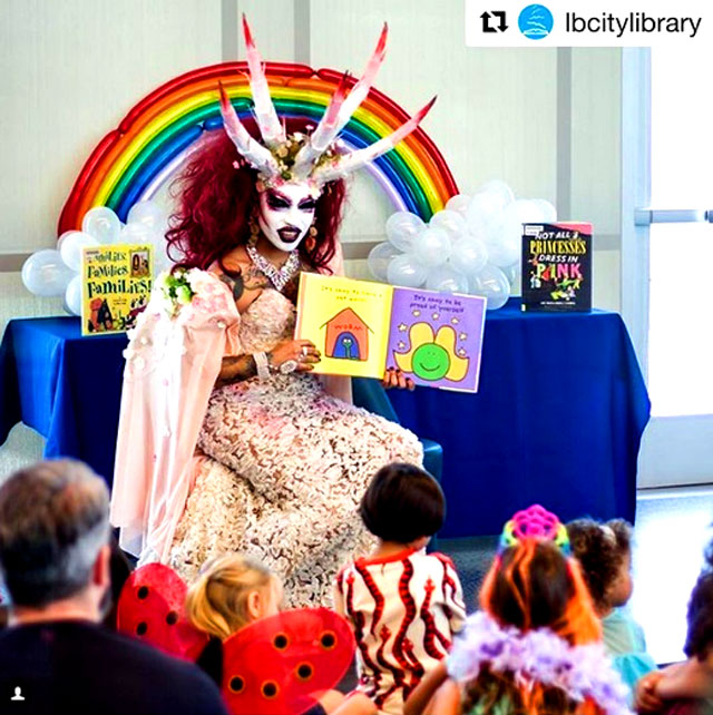Drag queen posted it was great to see so many children with smiling faces. - Webmaster 