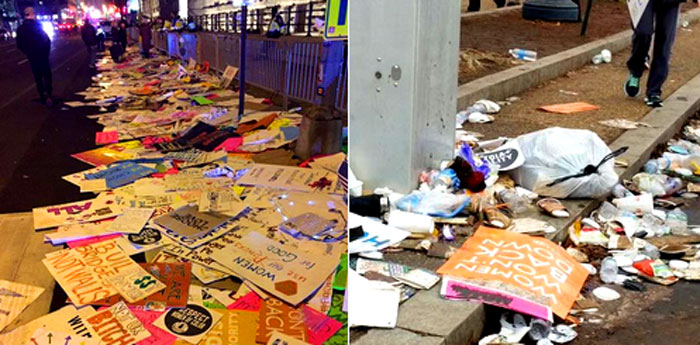 "They want equality but expect others to clean up their trash. You broads are disgusting pigs." - GatewayPundit