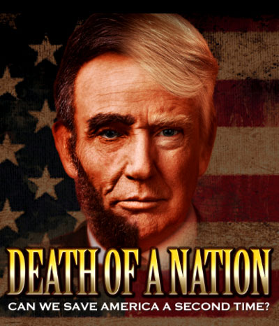 "Inspired by the turbulent events of post-2016 presidential election America, Dinesh D'Souza's Death of a Nation reveals an eerie similarity between the situations faced by President Trump now and the situations faced by President Lincoln in 1860. The film demonstrates how Trump can use the example of Lincoln to shut down the Democratic plantation once and for all." - Death Of A Nation 