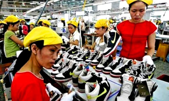 "According to Supalai, if factories were not able to meet Nike's demands, their contracts—and employee wages—were suspended indefinitely. She said that the brand's new quotas caused her normal 8 a.m. to 5 p.m. shift to turn into a grueling 8 a.m. to midnight stretch, which meant Supalai often had to eat, shower, and sleep at the factory." - Complex 