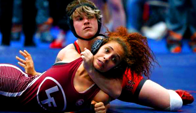 "Mark is taking testosterone to transition from a girl to a boy. He was 56-0 last year on the mat. - Gateway Pundit 