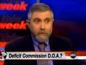 Paul Krugman Suggests Death Panels and VAT on ABC November 14, 2010.  