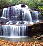 Visit Transylvania County (Photo compliments of Rick's Waterfalls (Click on Transylvania County for links to buy Rick's Waterfalls.)