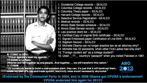 Unseal Obama's normal records!  What are Democrats hiding?!  