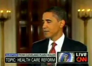 President Obama accusing Physicians of making Medical decisions based on reimbursement schedules. 